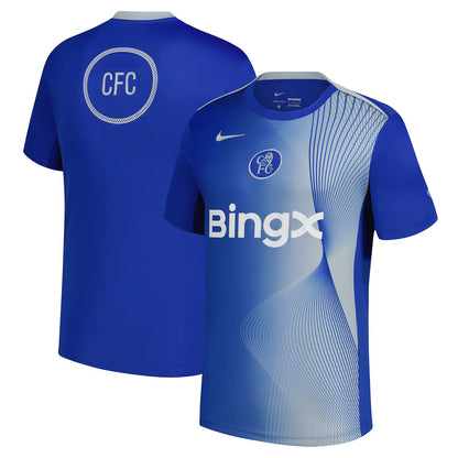 Chelsea Shirt Third 2025/26 Academy Pro Pre-Match Dri-Fit Top - Blue