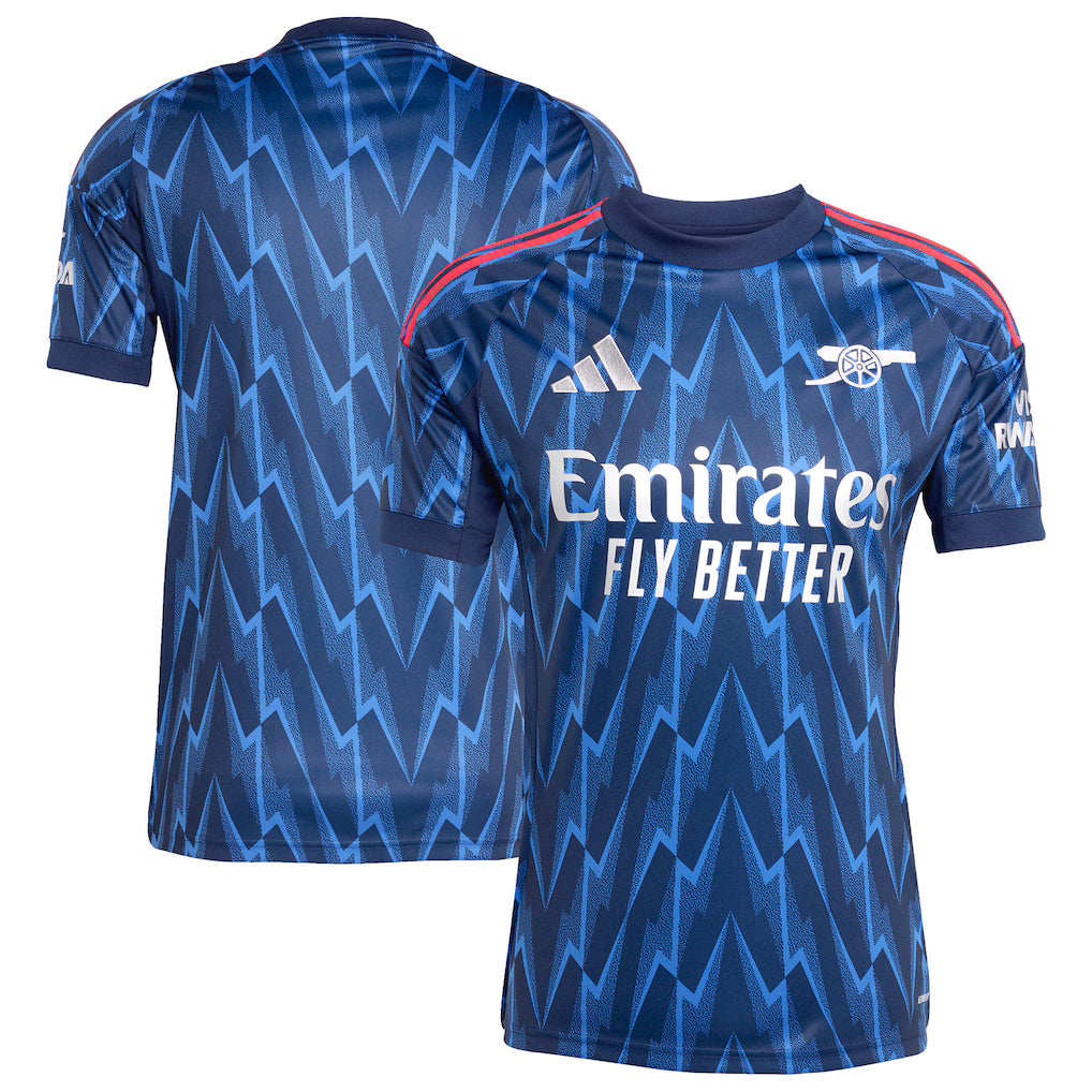 Arsenal 2025/26 Away Authentic Shirt - Blue