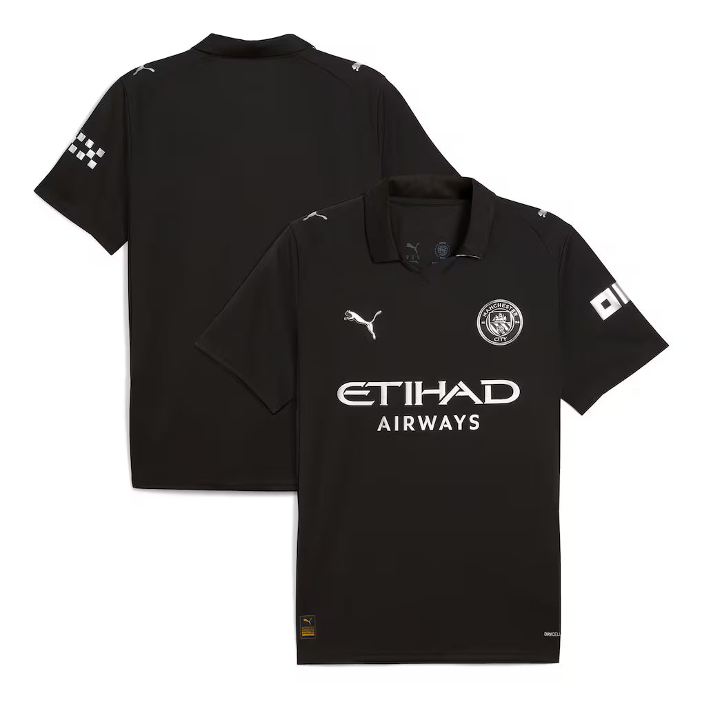 Manchester City 2025/26 Away Shirt Authentic Shirt - Black