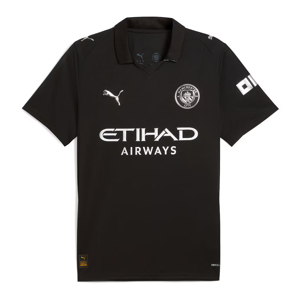 Manchester City 2025/26 Away Shirt Authentic Shirt - Black