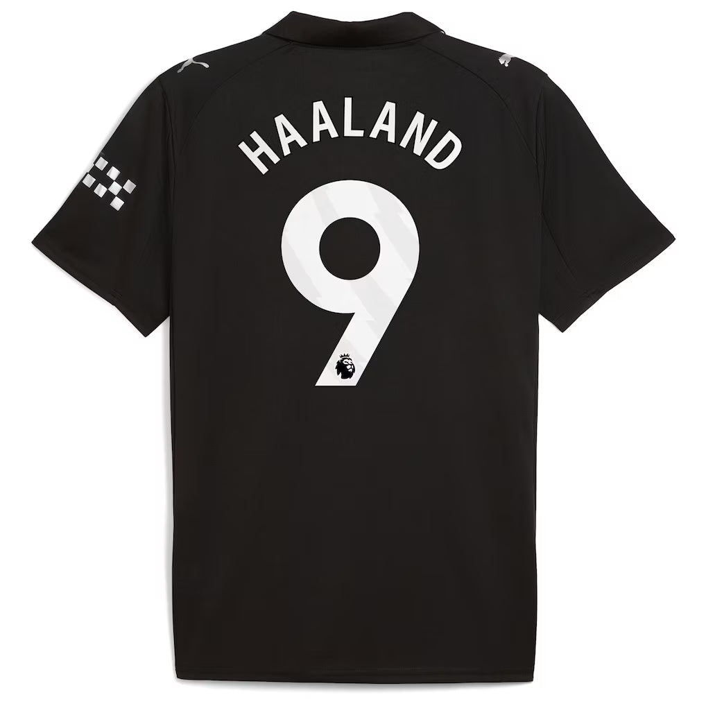 Erling Haaland Manchester City 2025/26 Away Authentic Player Shirt - Black