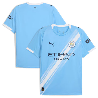 Manchester City 2025/26 Home Authentic Shirt - Sky Blue