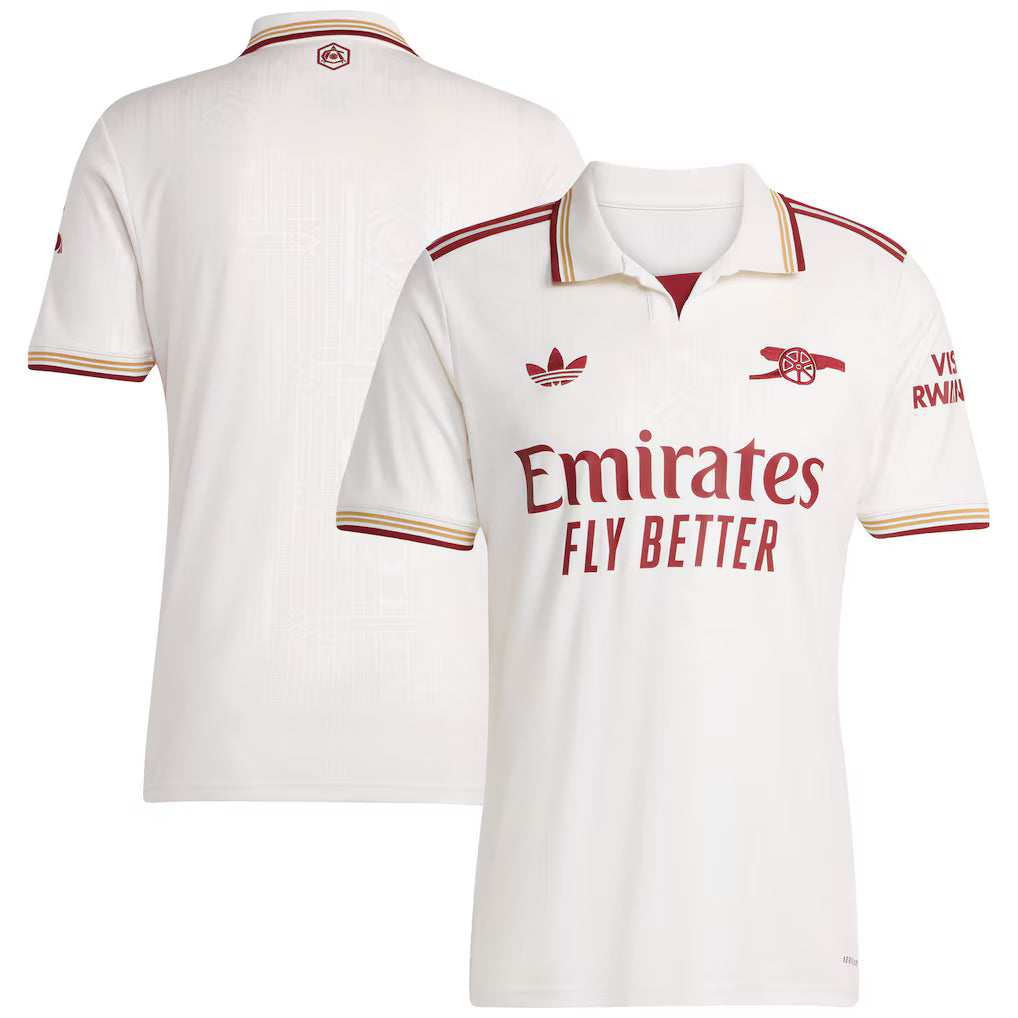 Arsenal 2025/26 Third Authentic Shirt - White