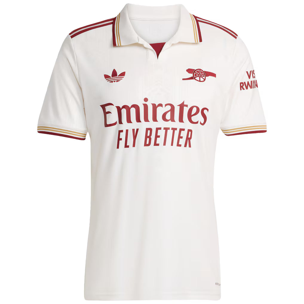 Arsenal 2025/26 Third Authentic Shirt - White