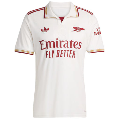 Arsenal 2025/26 Third Authentic Shirt - White